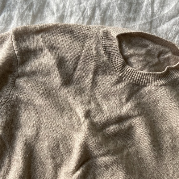 Muji Cream Wool Crewneck Sweater - Picture 2 of 4
